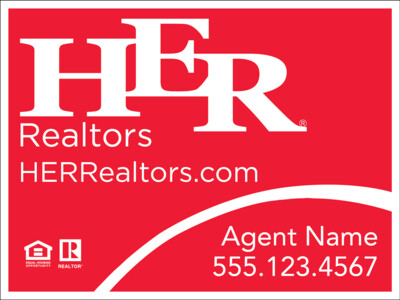 HER Realtor 18x24" - Real Estate Sign Panel