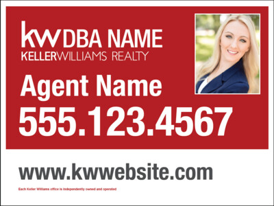 Keller Williams Realty 18x24" - Real Estate Sign Panel