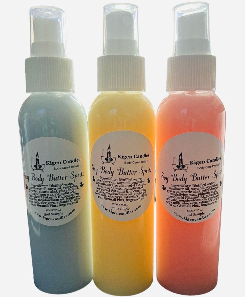 4 Ounce Trio Pack Soy Body Butter Spritz