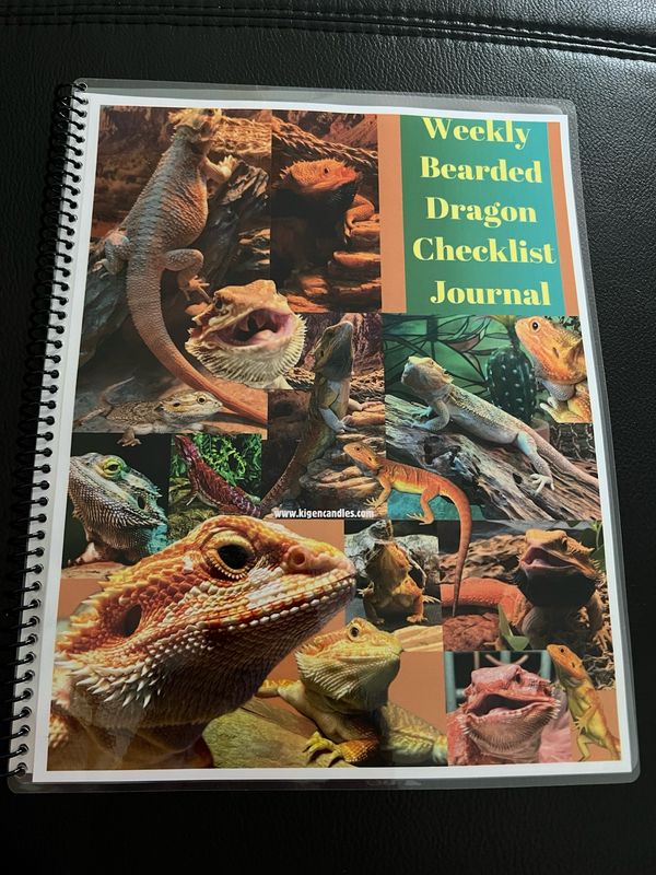 Weekly Bearded Dragon Checklist Journal