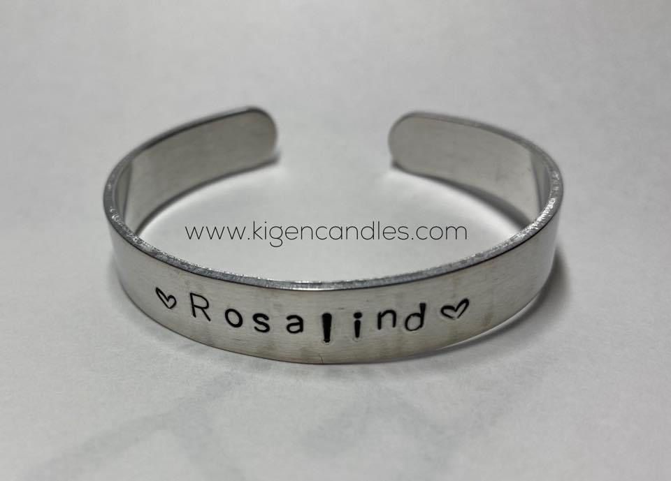 Hand Stamped Custom Cuff Bracelet