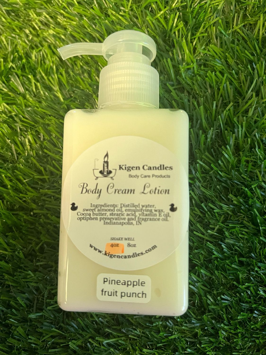 4 Ounce Body Cream Lotion Pineapple Fruit Punch