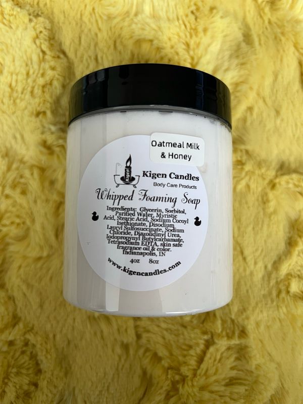 Oatmeal Milk And Honey Whipped Foaming Soap