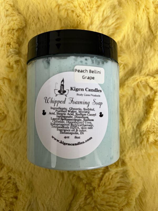 Peach Bellini Grape Whipped Foaming Soap