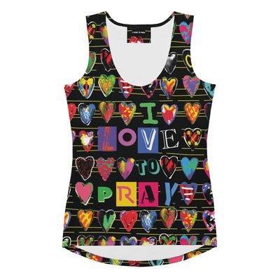 Vibrant I LOVE TO PRAY Sublimation Cut & Sew Tank Top