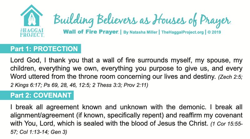 10 Wall of Fire Prayer Strategy 3"x5" Laminated Cards