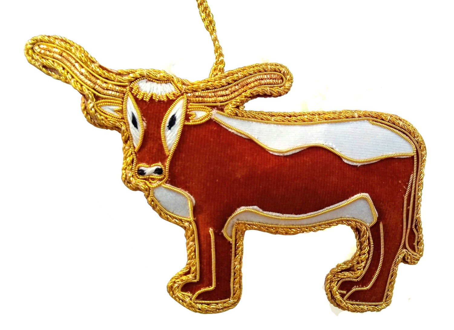 Handmade Longhorn Ornament