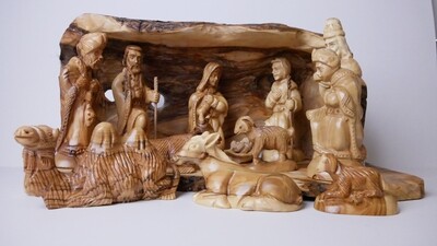 Hand carved Olive Wood Nativity from Bethlehem!