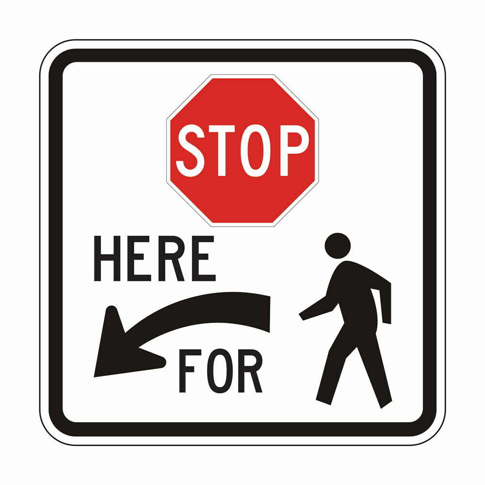 Standard Pedestrian Crossing - Left Arrow