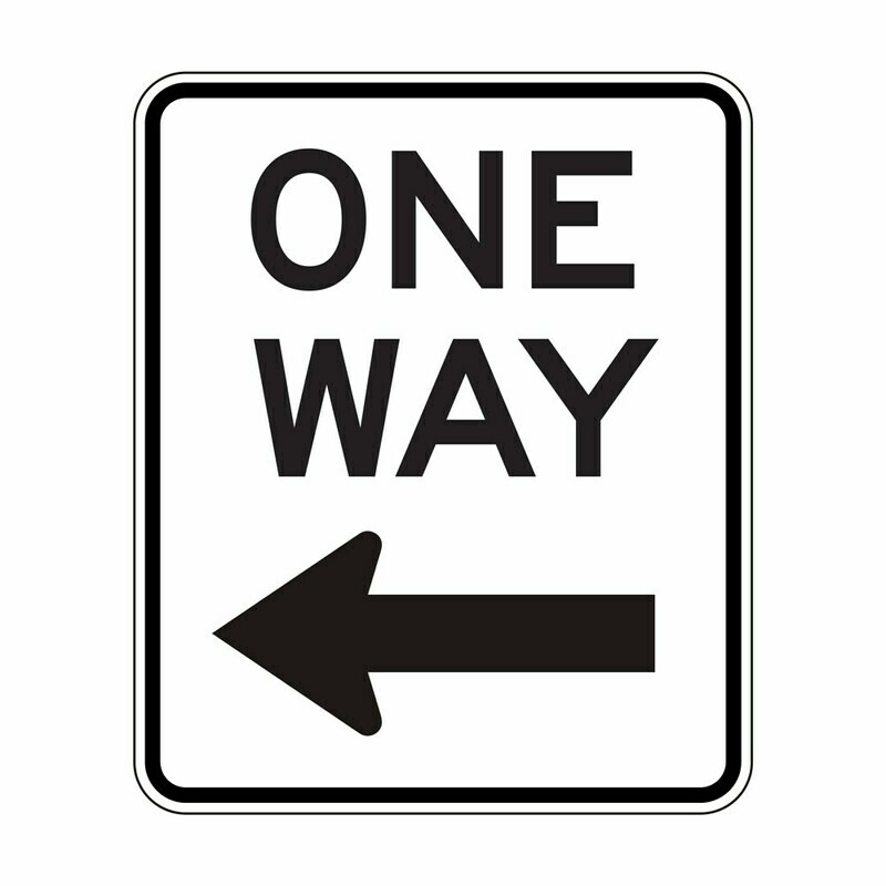 One Way - Left Arrow