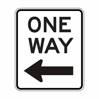 One Way - Left Arrow