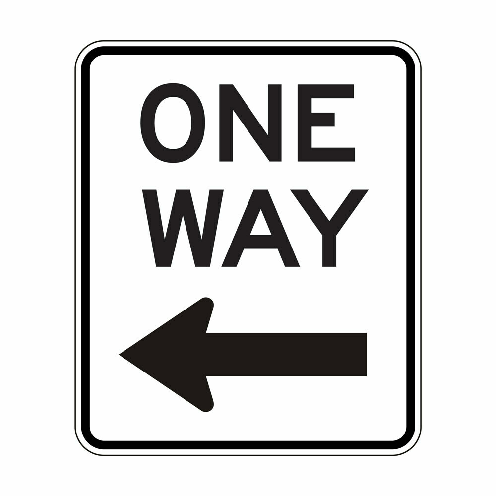 One Way - Left Arrow