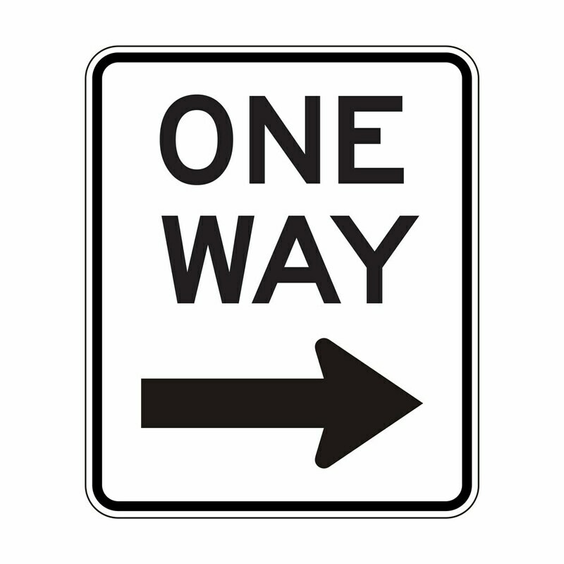 One Way - Right Arrow