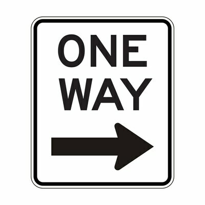 One Way - Right Arrow
