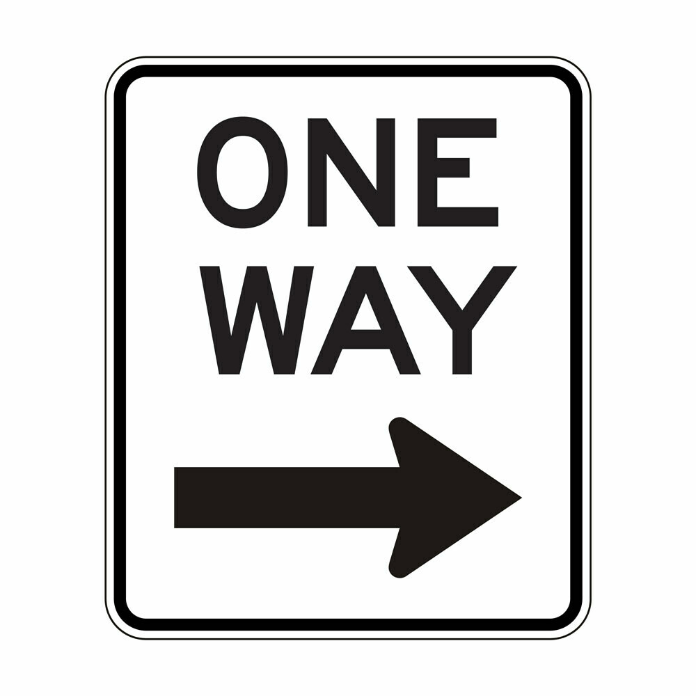 One Way - Right Arrow