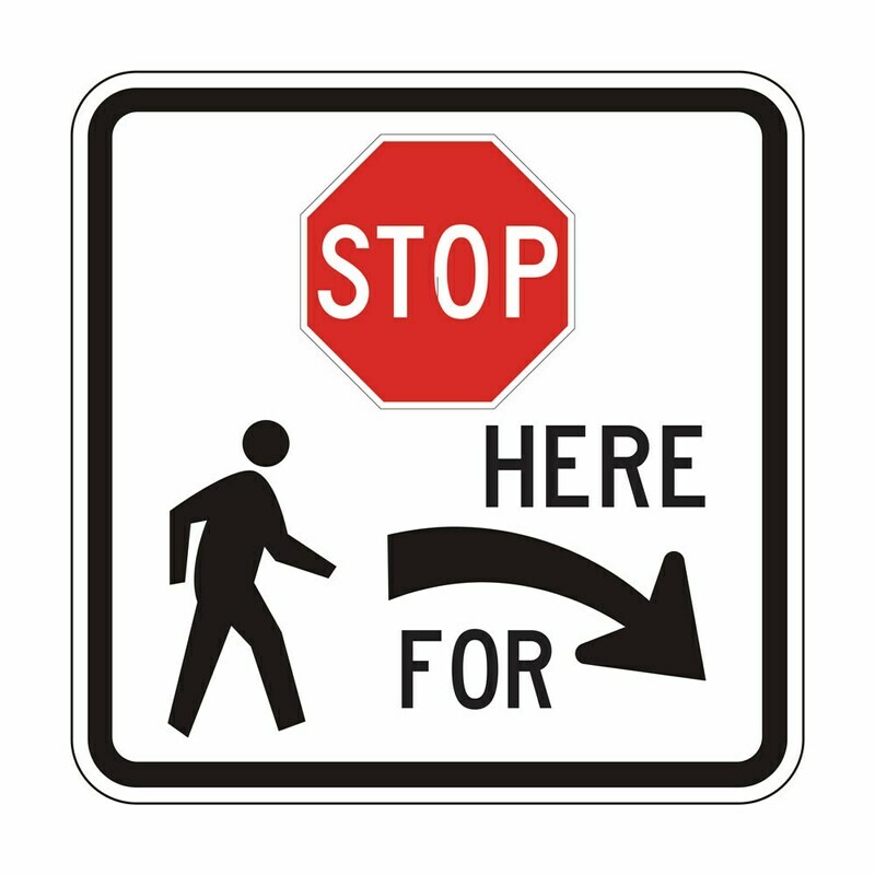 Standard Pedestrian Crossing - Right Arrow