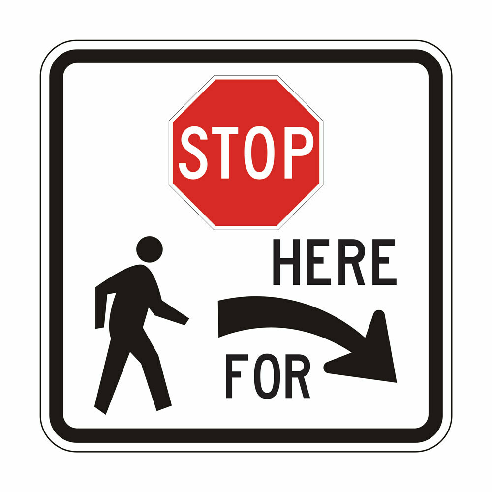 Standard Pedestrian Crossing - Right Arrow