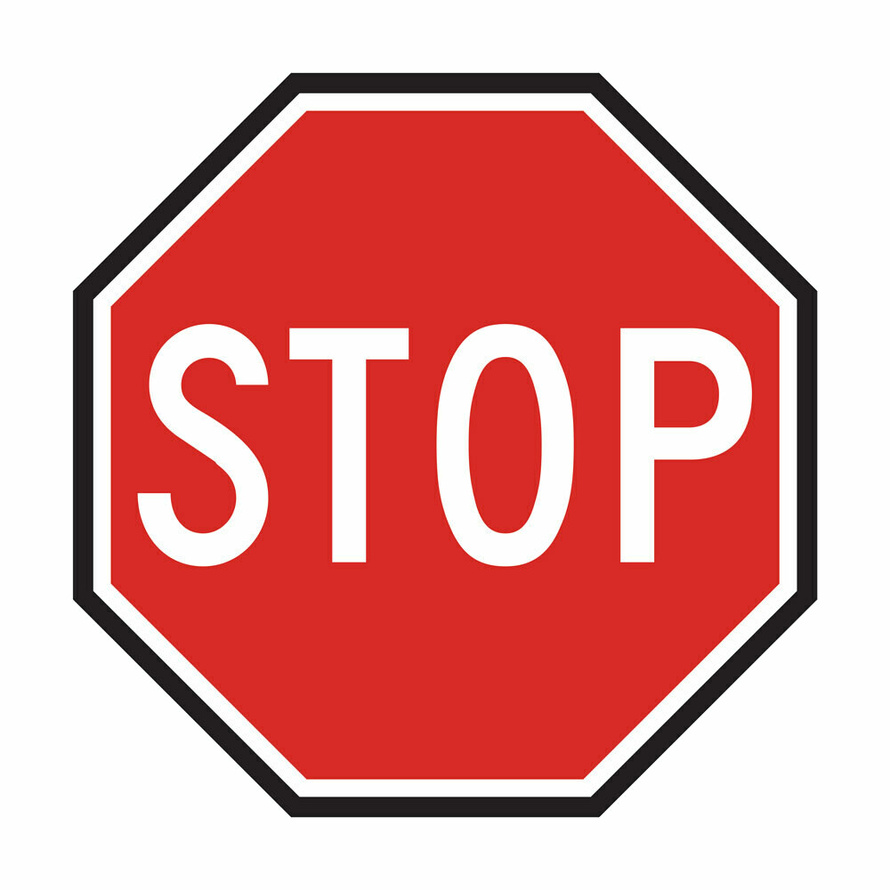 Floor Graphic STOP Sign