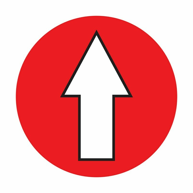 Floor Graphic Red Arrow