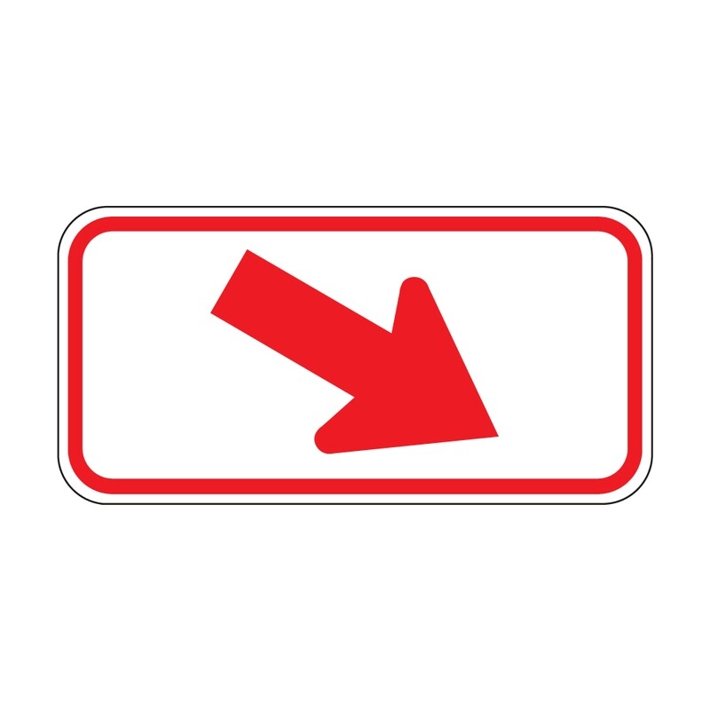 Right Diagonal Arrow Plaque