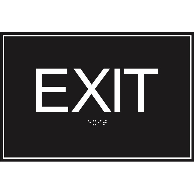 Building Signs - 9&quot; x 6&quot; Exit