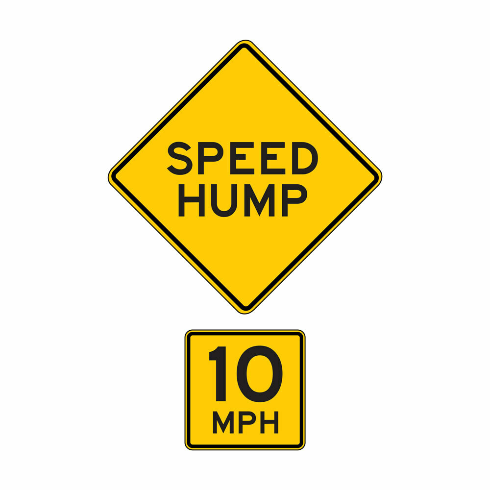 Combination Speed Bump/Speed Limit 10
