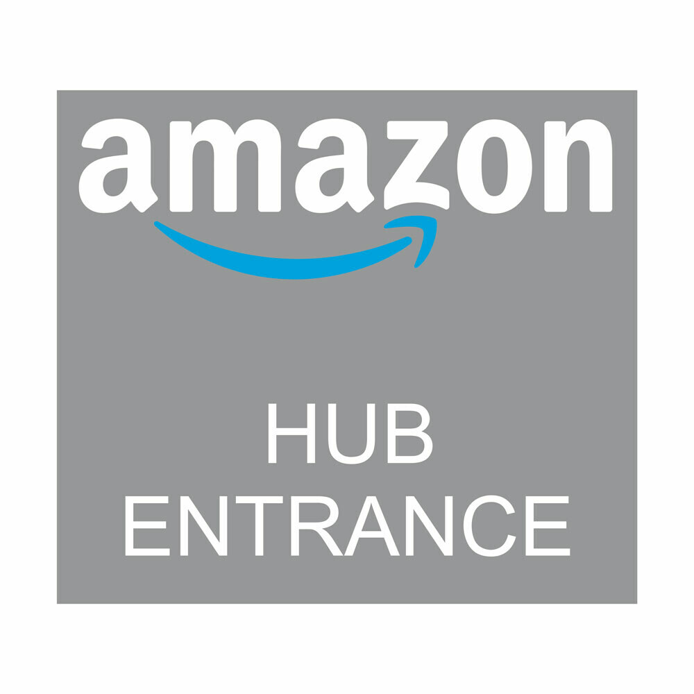 Truck Driver Entrance, Text: Hub Entrance