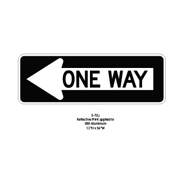One Way - Left Arrow