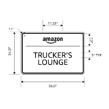 Tenant Signage - Trucker&#39;s Lounge