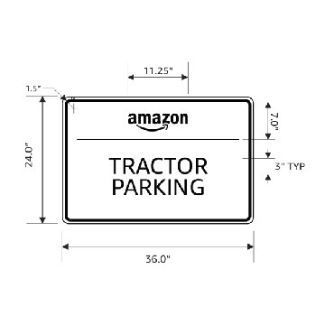 Tenant Signage - Tractor Parking