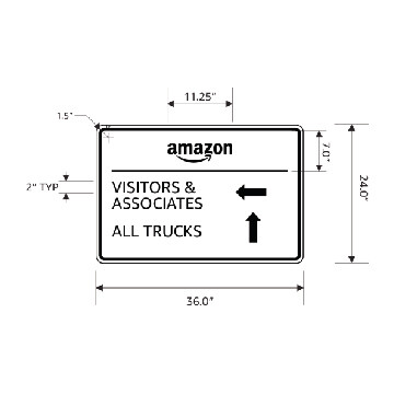 Tenant Signage - Trucks/Visitor Directional Signs