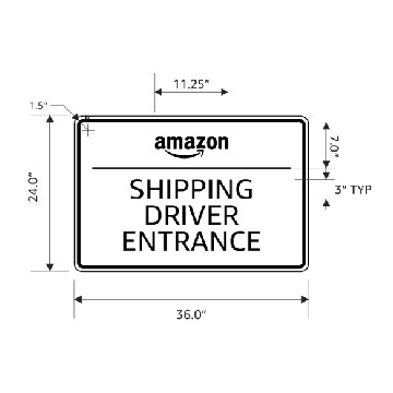 Tenant Signage - Shipping Driver Entrance