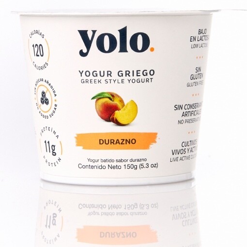 YOGURT YOLO DURAZNO 150GR