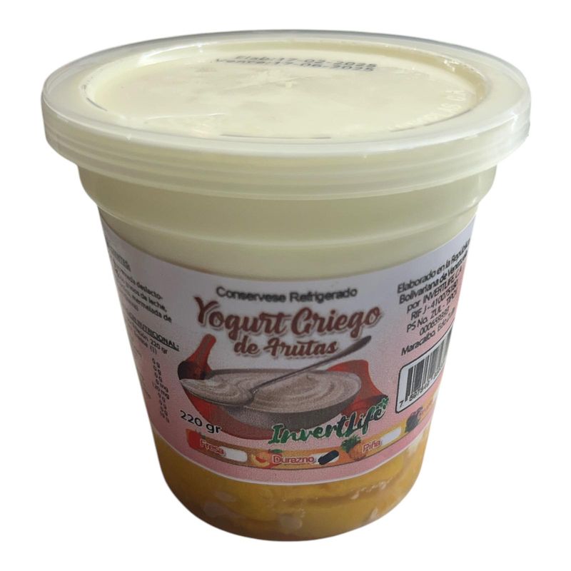 YOGURT GRIEGO INVERTLIFE FRUTAS 220GR