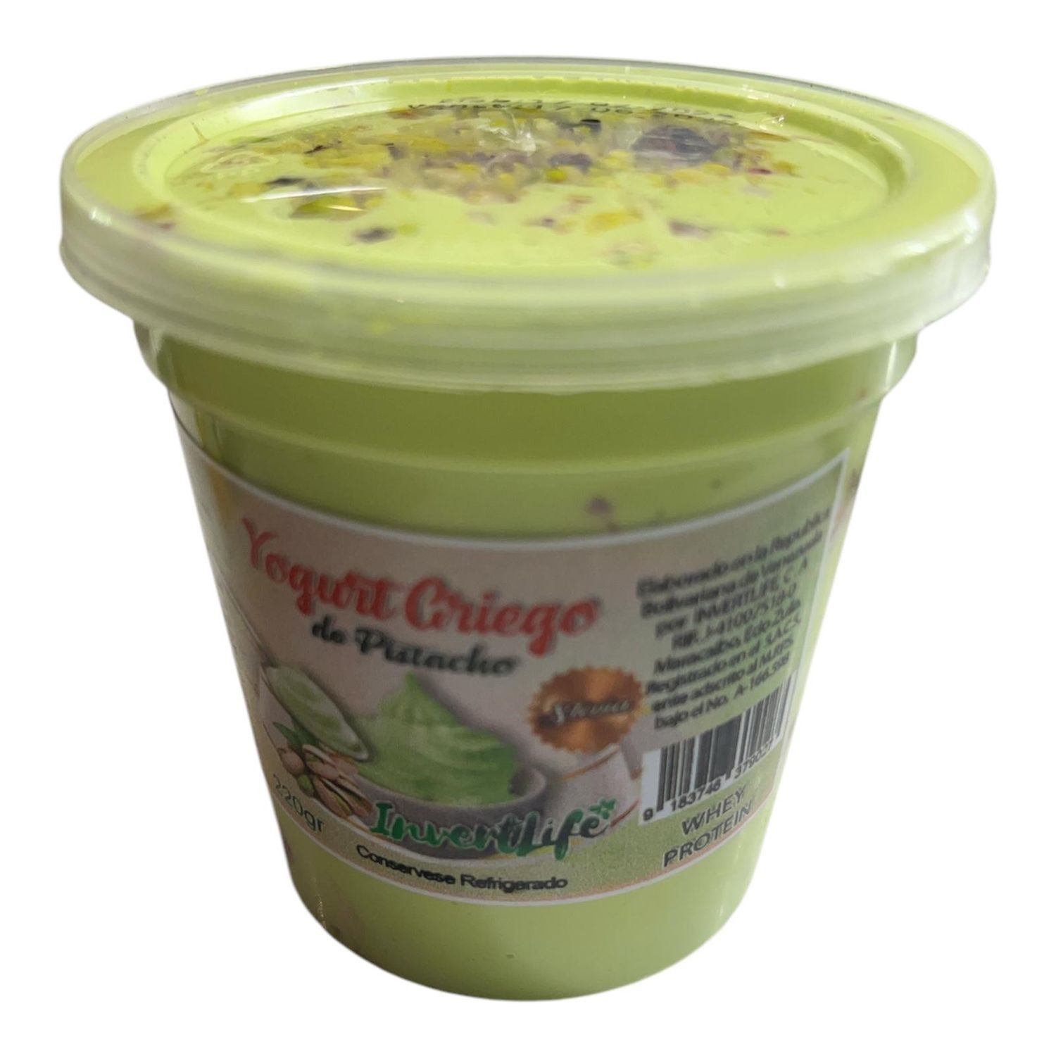 YOGURT GRIEGO INVERTLIFE PISTACHO 220GR