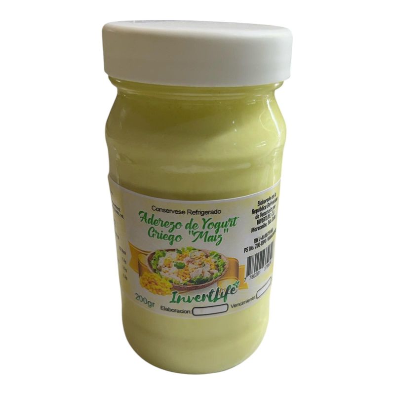 ADEREZO INVERTLIFE YOGURT GRIEGO MAIZ 200GR