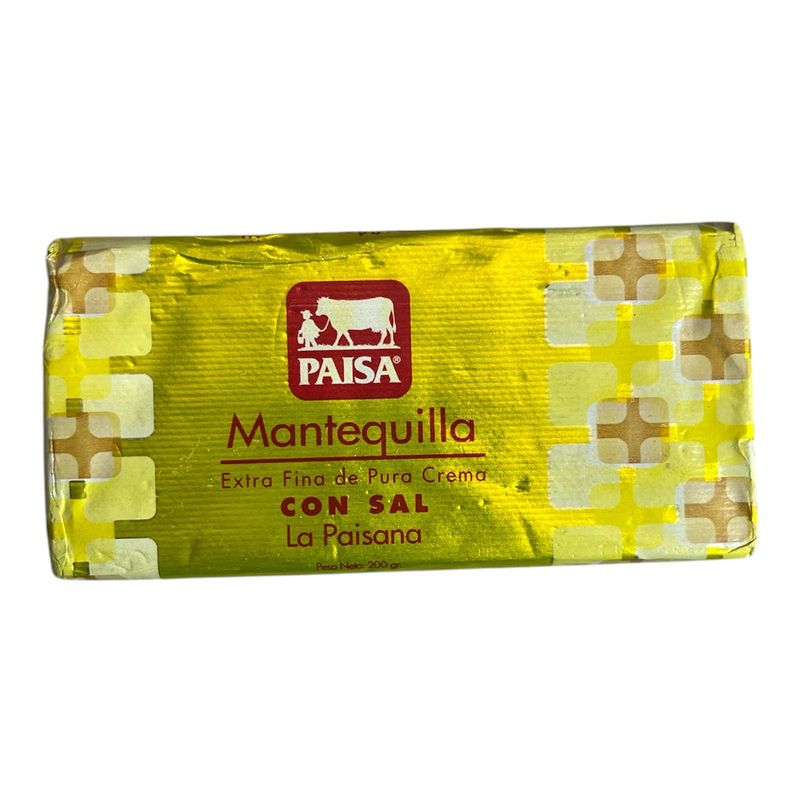MANTEQUILLA PAISA CON SAL