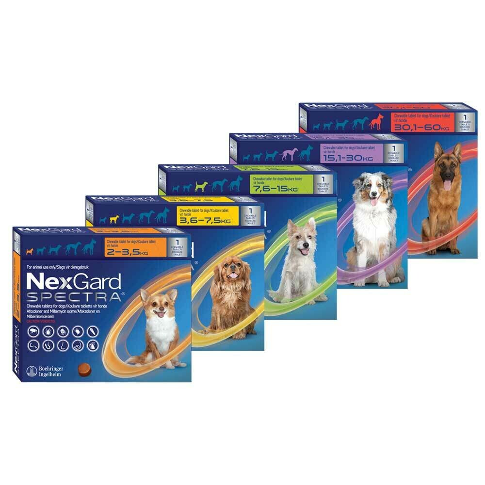 nexgard spectra chewable tablets for dogs