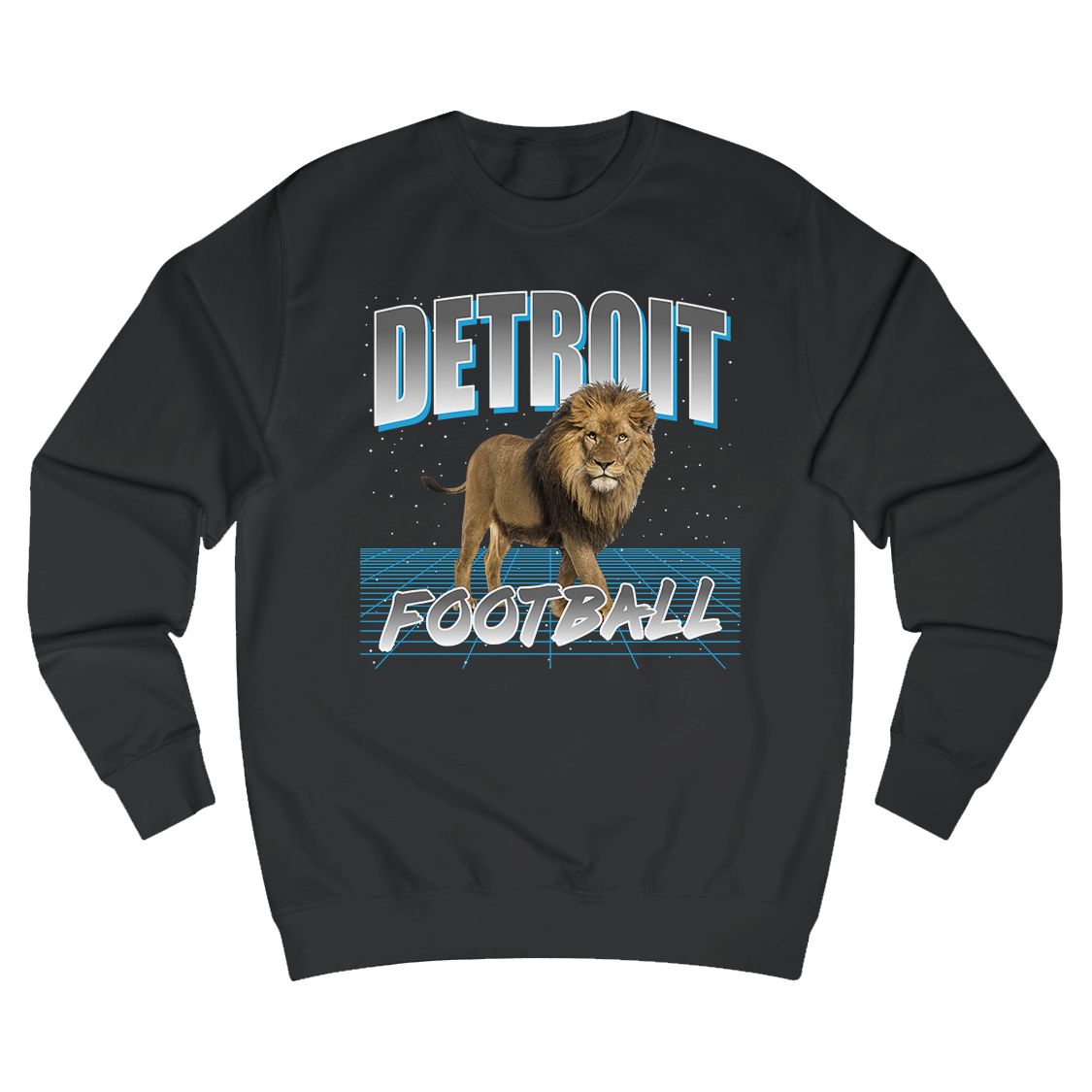 Detroit Football Lion Crew Neck Sweatshirt