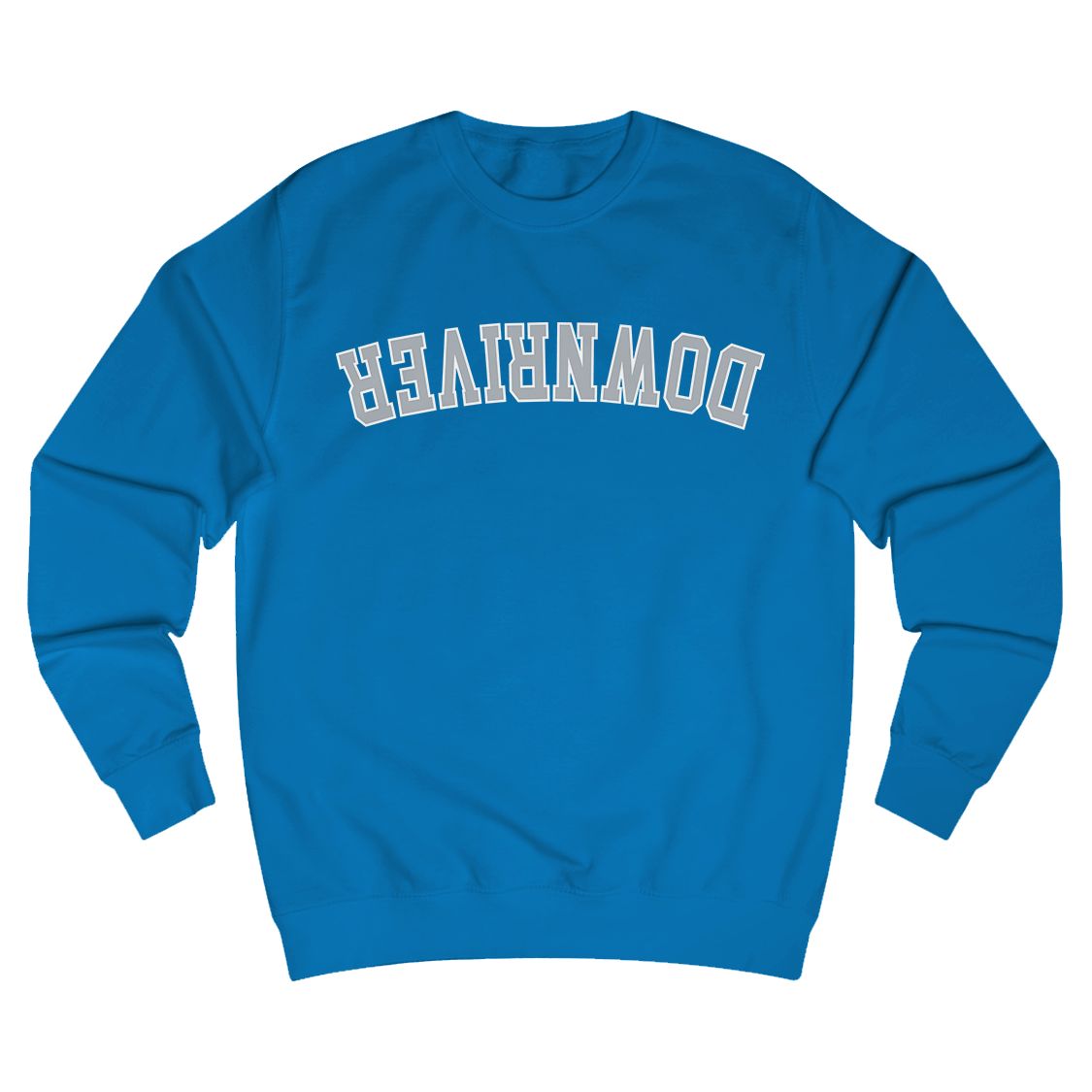 UPSIDE DOWNriver Football Crew Neck Sweatshirt