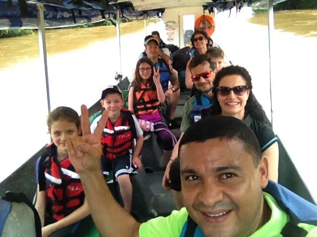 Shared boat  La Pavona Harbor to Tortuguero village Habor (El Almendro)