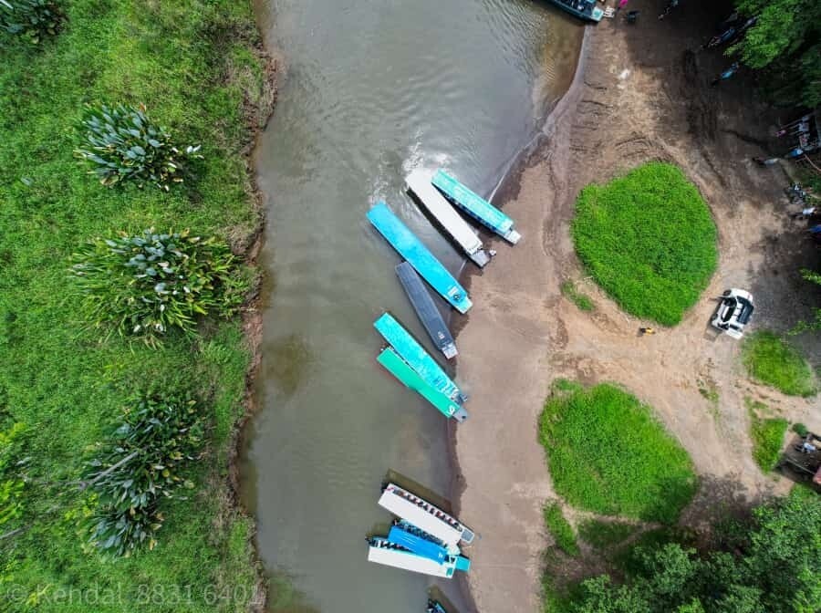 Private  boat  La Pavona Harbor  to Tortuguero village