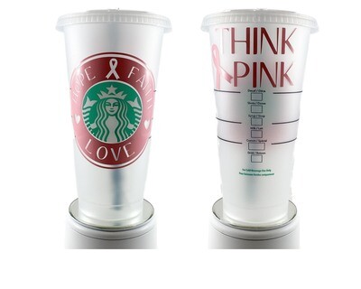 Starbucks  Cancer Awareness - Hope, Faith & Love Cup