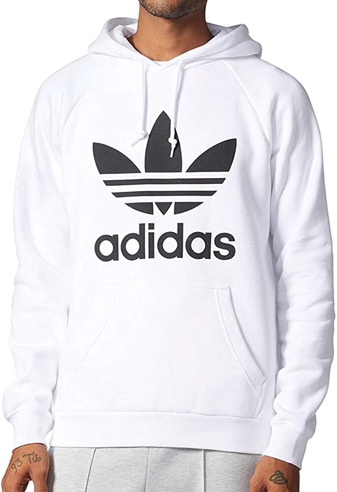 ADIDAS Mens Trefoil Long Sleeve Pullover hoodie
