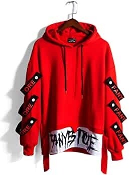 MrLin Mens Long Sleeve T-Shirts Patchwork Hip Hop Hoodie Harajuku Style Hooded Sweatshirt