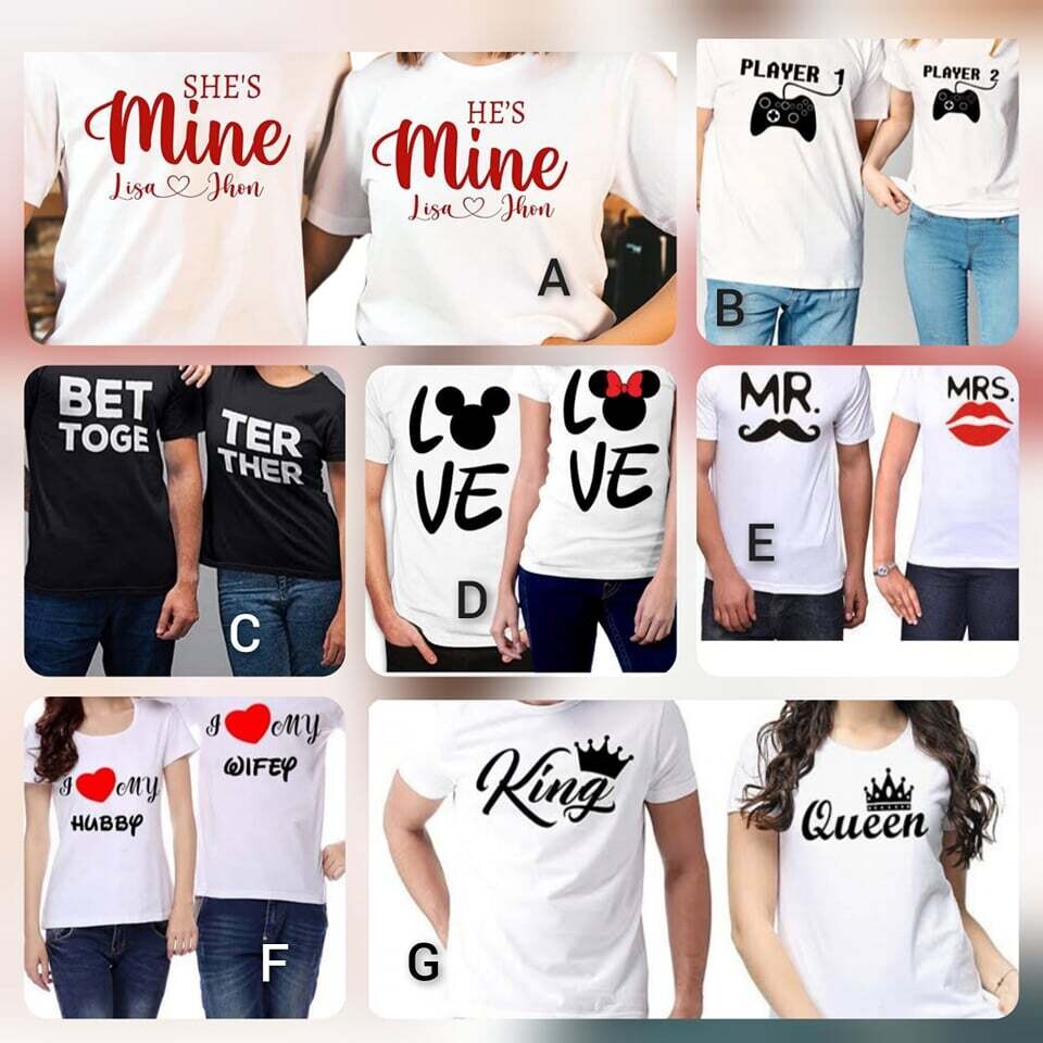 Assorted Couples Shirts