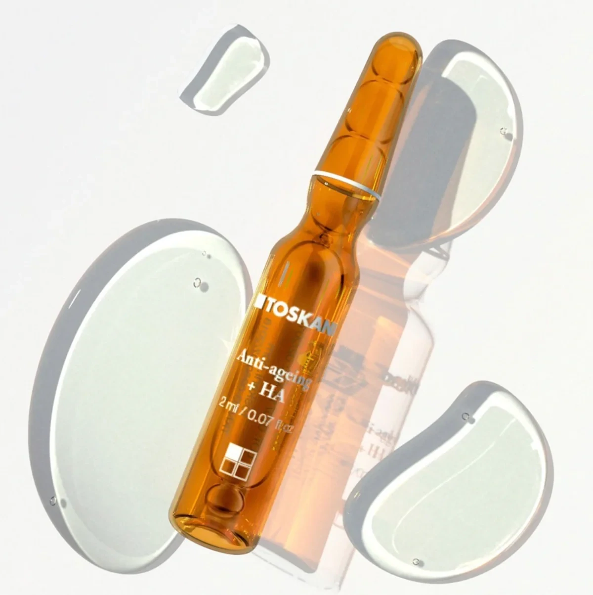 TOSKANI veido ampulės su hialuronu ir augimo faktoriais ANTI-AGEING + HA TOPICAL AMPOULE, 15x2 ml