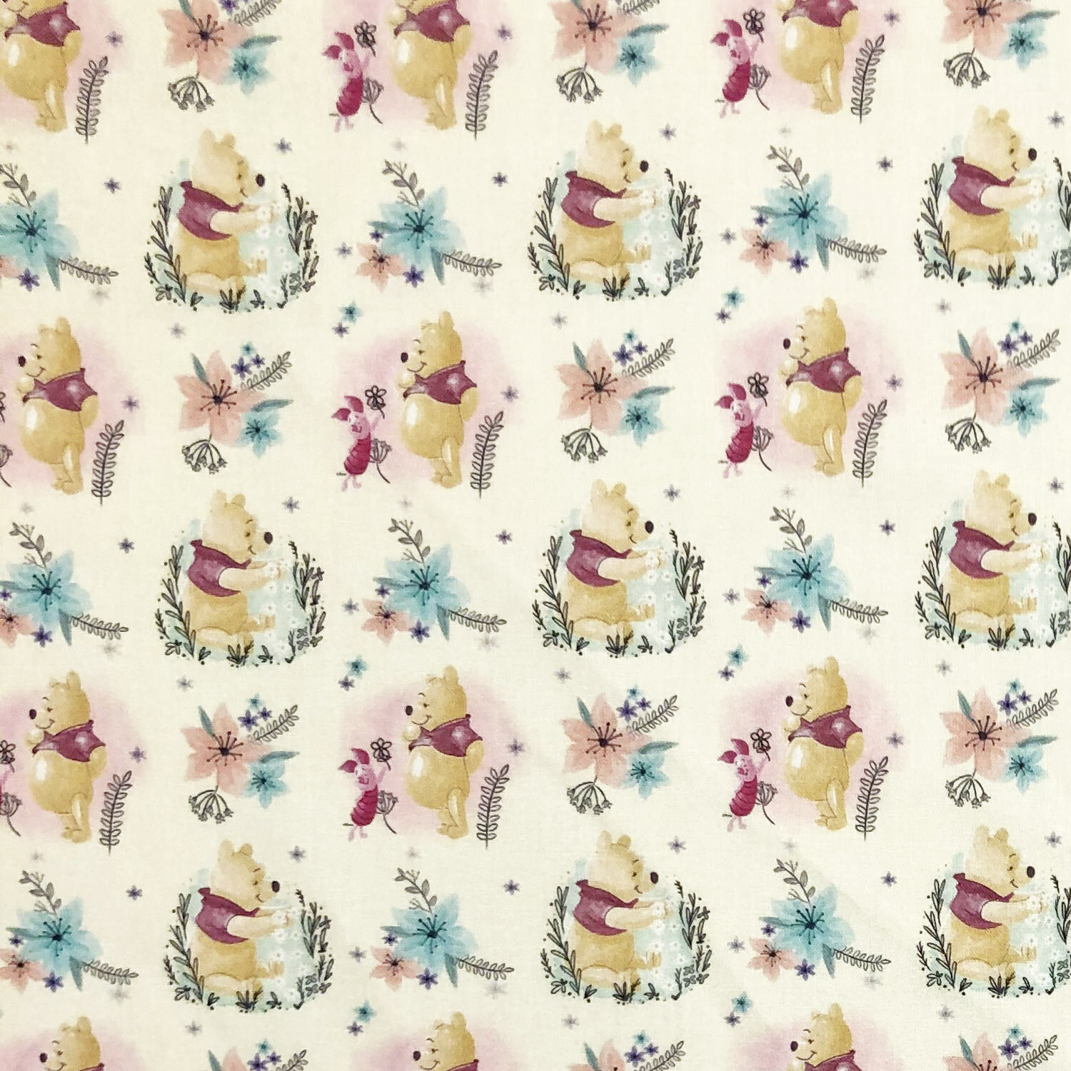 Winnie the Pooh - 100% cotton digital print fabric