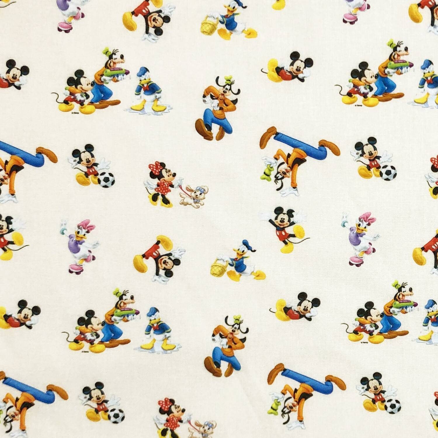 Mickey Mouse (Playout Mickey) - 100% cotton digital print fabric