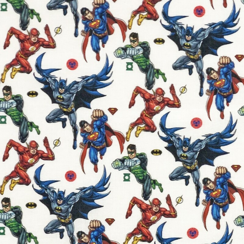 Justice League - 100% cotton digital print fabric